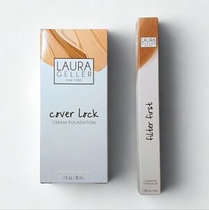 Laura Geller New York Cover Lock & Filter First Duo in Tan Full Size NWT NIB